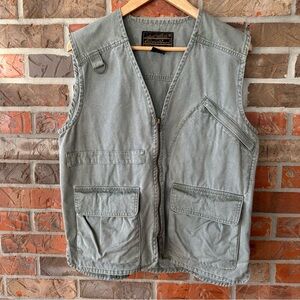 Vintage Eddie Bauer Canvas Fishing Outdoor Utility Vest
